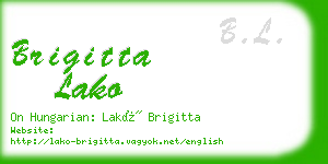 brigitta lako business card